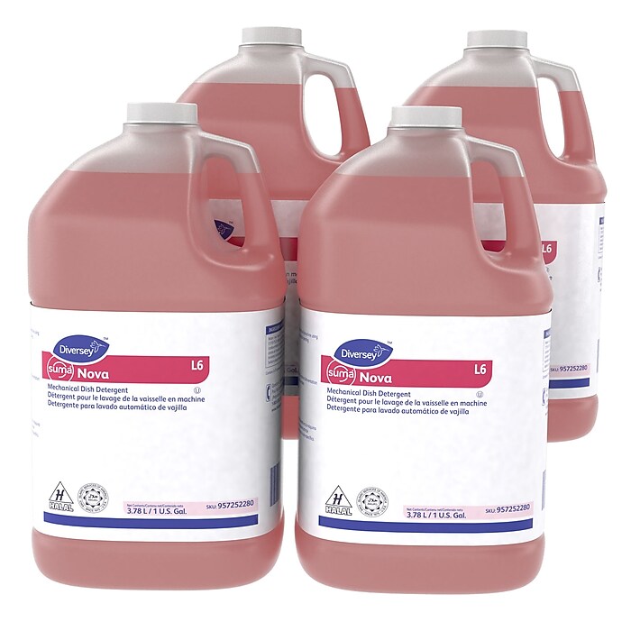 【suma】 SUMA Nova Dishwasher Detergent Liquid, Clean Scent, 1 Gallon