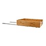 Household Essentials Glidez Bamboo and Steel Pull-Out/Slide-Out Storage Organizer for Under Cabinet Use, 1-Tier Design (HE1088)~#|#~39CBC0F4-F938-4157-BA632B4CDB776A4B_sc7