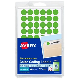 Removable Color-Coding Labels 5461