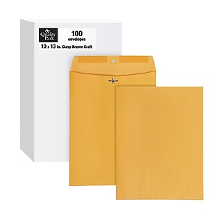 Quality Park 46200 Redi Strip 14\" X 17\" White Poly Mailer - 100/Pack