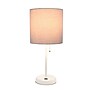 Creekwood Home Oslo 19.5" LED Table Lamp with USB Port, White Base/Gray Shade (CWT-2011-GO-LB)~#|#~39D51D0A-DDAD-437B-B67FD7AEACFCDFE8_sc7