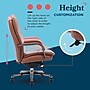 La-Z-Boy Opus Ergonomic Bonded Leather Swivel Executive Chair, Cognac and Graphite (CCHR10015C)~#|#~39D6F9DE-0075-40EC-9B921A2843DECCDC_sc7