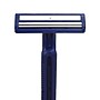 Medline Twin Blade Facial Razors with Lube Strip, Blue, 10/Pack (BRN1323H)~#|#~39D9A97C-FFF7-4926-B975743B240E6824_sc7