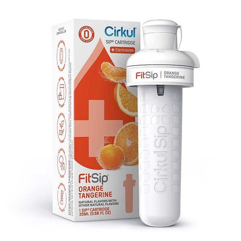 Cirkul FitSip Sugar-Free Orange Tangerine Flavor Cartridge w/Electrolytes (850021373443) image 1