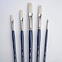 Silver Brush Bristlon Long Filbert Brushes, 5/Pack (SLVBR1953)~#|#~39DEAAAA-F375-471B-B19B5F520F5EEEEB_sc7