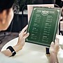 Excello Brands 8.5" x 11" Menu Holder, Plastic, Clear (MH-8511-CLR-1PK)~#|#~39E7B96B-4E5A-40AF-B84E6233464FB6E6_sc7