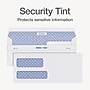 Quality Park Reveal-N-Seal Security Tinted #10 Double Window Envelope 4 1/8" x 9 1/2", White, 500/Box (1014438)~#|#~39E86703-0590-4EB1-8B1FAEC3934071B6_sc7