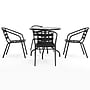 Flash Furniture Lila 31.5'' Round Table with 4 Slat Stack Chairs, Black (TLH072RD017CBK4)~#|#~39E91067-4951-4E80-BB1006BABF52B363_sc7