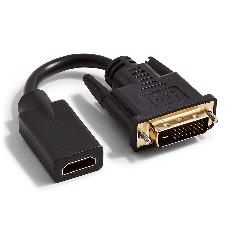 NXT Technologies™ NX50637 0.5' HDMI/DVI-D Video Adapter, Black image 1