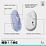 Logitech POP Wireless Ambidextrous Optical Mouse, Lilac (910-007410)~#|#~39F17691-18A1-41BC-A065E7F7F704A182_sc7