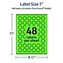 Avery Burst Multipurpose Labels, 1", Neon Green, 960/Pack (94606)~#|#~39F2725C-82A8-4C5E-8519B53786445BF3_sc7