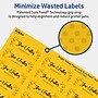 Avery Laser/Inkjet Rectangle Multipurpose Labels, 0.75" x 2.25", Bright Yellow, 300/Pack (94216)~#|#~39F40F1B-295C-459C-8BDA5992A71D6AA6_sc7