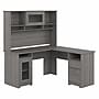Bush Furniture Cabot 60"W L Shaped Computer Desk with Hutch and Storage, Modern Gray (CAB001MG)~#|#~39F50A17-65CA-4714-A7288BD1CEDE1AE1_sc7