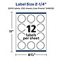Avery Laser/Inkjet Starburst Multipurpose Labels, 2.25"  Dia, Matte White, 3000/Box (94608)~#|#~39F86715-E36B-4350-BCF27A1D0ECA3728_sc7