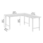Bush Business Furniture Hustle 60"W L Shaped Computer Desk with Metal Legs, Platinum Gray (HUS003PG)~#|#~39FB4BD2-029A-4CCB-8BB23AFEFF95377E_sc7