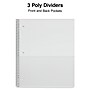 Staples Premium Poly 3-Subject Notebook, 8.5" x 11", College Ruled, 150 Sheets, Black (ST58313)~#|#~39FD4A7A-A019-4D88-AE5DC8F5CB016F93_sc7