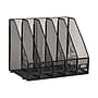 Mind Reader 5-Compartment Metal File Organizer, Black (JMAG5C-BLK)~#|#~39FED7EF-0547-4910-A7F1293BD6905E75_sc7