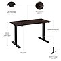 Bush Business Furniture Move 60 Series 48"W Electric Height Adjustable Standing Desk, Mocha Cherry (M6S4824MRBK)~#|#~3A002E90-C0CE-48DF-84F83883F2E1FBA4_sc7
