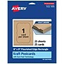 Avery Integrated Cards, 6" x 9", Matte Kraft Brown, 25/Pack (95354)~#|#~3A0D86BA-ACA6-432D-9AD9B315C902355D_sc7
