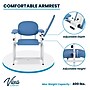 Viva Comfort Adjustable Antimicrobial Bariatric Phlebotomy Blood Drawing Chair, 400 lbs. Capacity, Blue (ADI997-01-BLU-MK)~#|#~3A0E89E9-2993-4E26-BAA6BD48F5DE6F8F_sc7