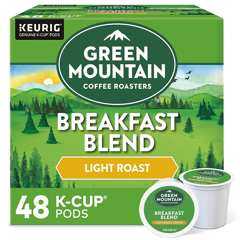 Green Mountain Coffee Roasters Breakfast Blend Coffee Keurig® K-Cup® Pods, Light Roast, 48/Box (81909/15170) image 1
