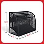 TRU RED Mesh Letter Wall File, 4‑Pocket Hanging Organizer, Black – Vertical Wall‑Mounted File Sorter for Mail & Documents~#|#~3A264454-7DAB-494B-B3E4A526D7E3C554_sc7