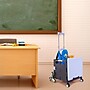 Dbest Stair Climber Quik Cart Swing Lid Four Swivel Wheeled Rolling Crate Teacher Utility, Sky Blue (01-954)~#|#~3A27D02D-5D4C-41C7-A6D80C9EC6295F84_sc7