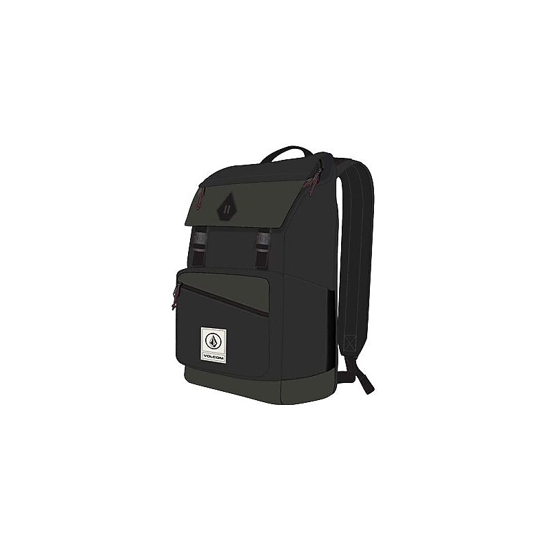Volcom Woodward Laptop Backpack, Large, Black (D6532514-BLK) image 1