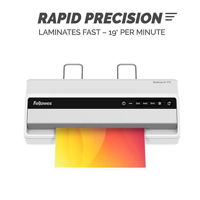 Fellowes Saturn 95 Thermal & Cold Laminator with 10-Sheet Starter