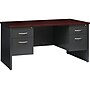 Hirsh 60"W Double-Pedestal Desk, Charcoal/Mahogany (20534)~#|#~3A2AD77B-75EF-417B-8133C73A8E15C6A1_sc7