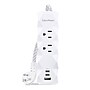 CyberPower P203UCW Home Office 2-Outlet Surge Protector, 2-USB-C Ports, 1-USB-A Port, 3 ft. Cord, 350J Surge Suppression, White~#|#~3A2E6AC2-BCA6-46AD-A1DC37933B0519F7_sc7