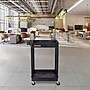 Luxor ENDURA 2-Shelf Utility Cart, Black (STC11-B)~#|#~3A2F9639-AB16-431E-AFB1959A9D982416_sc7