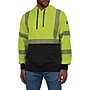 Ergodyne GloWear 8317BK High Visibility Long Sleeve Black Bottom Hooded Sweatshirt, ANSI Type R Class 3, Lime, X-Large (22975)~#|#~3A36E43A-06F0-46EE-922071970268A136_sc7