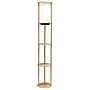 Simple Designs Etagere Organizer Storage 62.5" Floor Lamp with 2 USB Charging Ports and 1 Charging Outlet, Tan (LF2010-TAN)~#|#~3A373EC1-E470-4C6E-8568A0421F5110A0_sc7