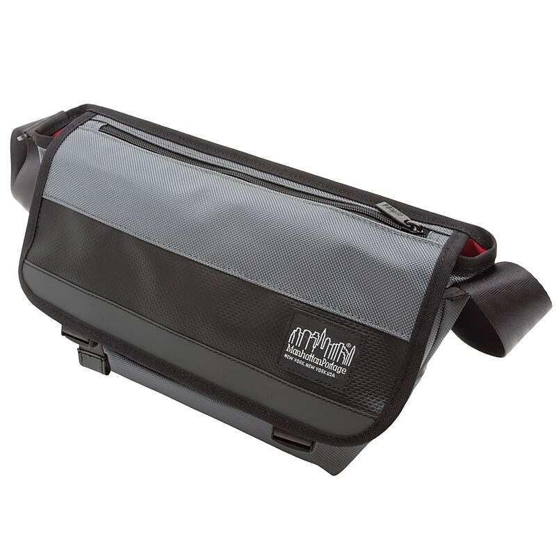 Manhattan Portage High Line Nylon Casual Messenger Bag, Gray (1441-BL GRY) image 1