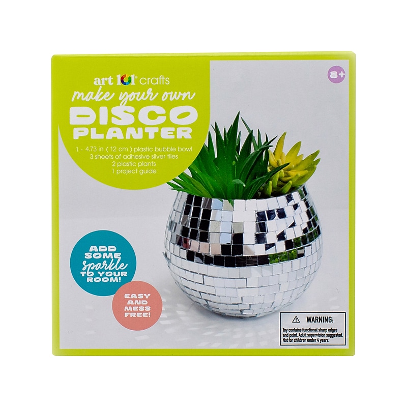 Art 101 Crafts Make Your Own Disco Planter Kit (41035MB) image 1