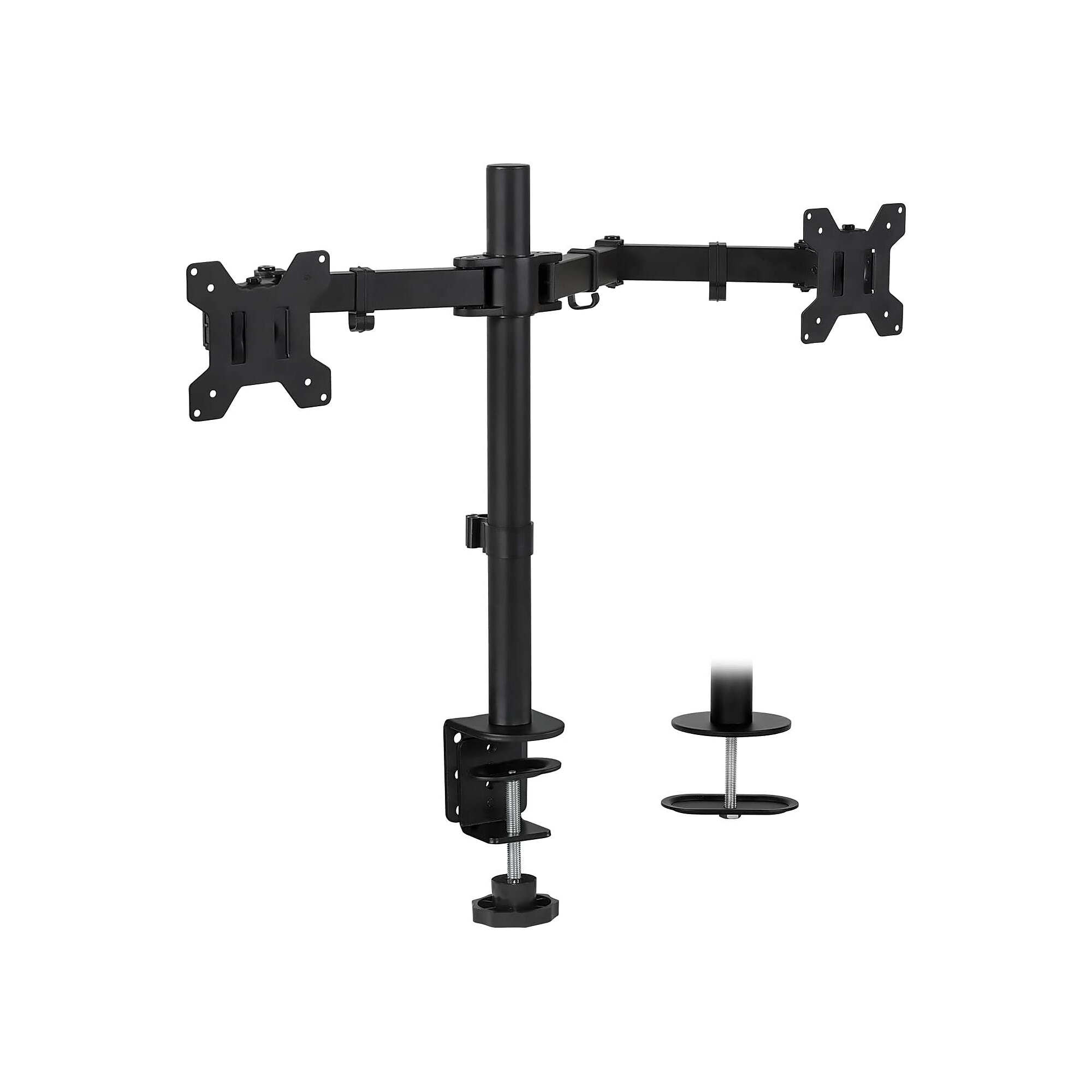 Mount-lt! Full Motion Dual Monitor Desk Mount, Up to 32″ Monitors, Black (MI-2752L) Sansujyuku sansujyuku.com