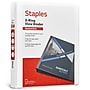 Staples 1" 3-Ring View Binder, D-Ring, White (55406/26432)~#|#~3A3F5649-3565-430F-A99CE99AA47FBD20_sc7