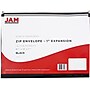 JAM Paper Premium Plastic Document File, 1 Pocket, Letter, Black, 3/Pack (218Z1blx3)~#|#~3A3F5A37-7526-4A21-B4AA7BF2E0CD9C7F_sc7