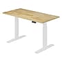 FlexiSpot E7 Commercial 55''W Electric Rectangular Adjustable Standing Desk, Rubber Wood/White (E7WCOM5528-RW)~#|#~3A4092F4-8493-4BB9-813F9AABEDA9C0E8_sc7