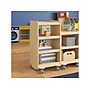 Flash Furniture Bright Beginnings Mobile 4-Tier Storage Cart, 31.5"H x 16"W x 16"D, Natural Birch Plywood (MK-KE24091-GG)~#|#~3A451042-4FFD-4257-B2BE3DD4CC743A23_sc7