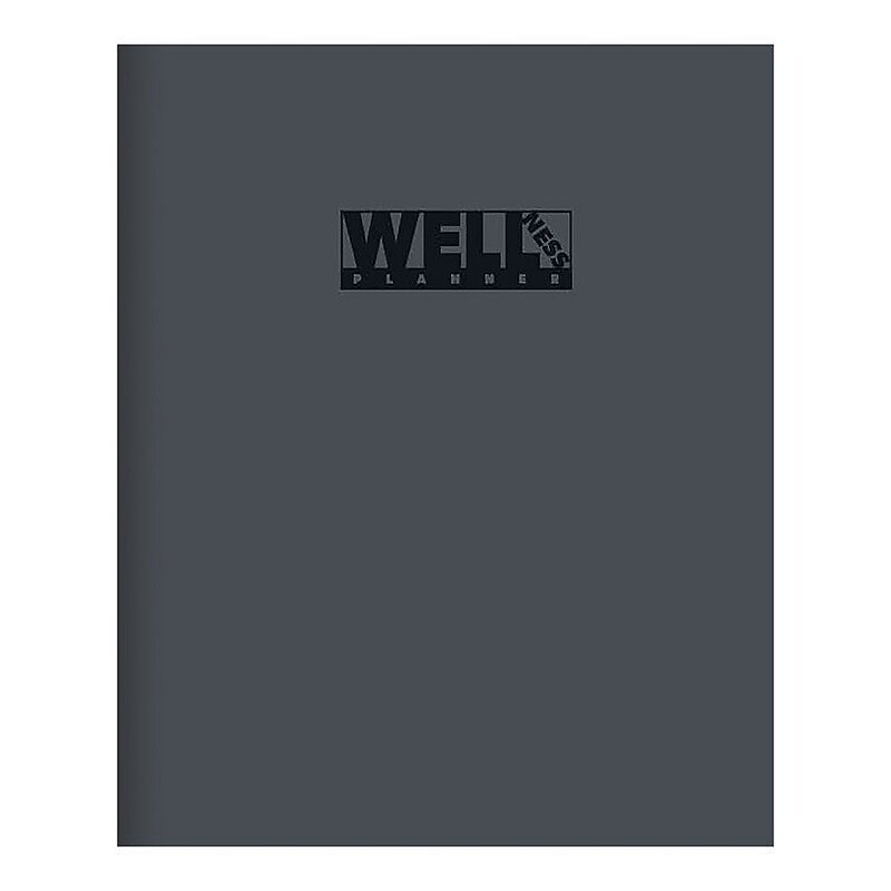 TF Publishing Food & Fitness 9" x 11" Undated Health & Wellness Planner, Paperboard Cover, Multicolored (99-4730) image 1