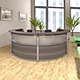 Regency Marque 142"W Curved Reception Desk Workstation, Driftwood Gray (77314GY)~#|#~3A46D1AE-006F-45BE-89814F6D1DB58106_sc7