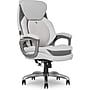 Sharper Image S-600 Active Lumbar Heated Ergonomic Bonded Leather Swivel Executive Massage Chair, Off-White (60098-OWHT)~#|#~3A4A0497-FBBD-484D-A9AAFDC42AB9F2EB_sc7