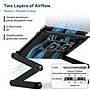 Uncaged Ergonomics WorkEZ Executive 18" Laptop Cooling Stand with 2 Fans, 3 USB Ports, Black (WEEFHb)~#|#~3A4C764E-E39E-4853-A852FE0840273929_sc7