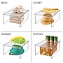 iDESIGN Small Stackable Folding Plastic Storage Bin, Clear (03670CC)~#|#~3A5412EE-FB23-4686-9DCC8035BA34F977_sc7