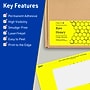 Avery Laser/Inkjet Rectangle Multipurpose Labels, 3" x 6", Neon Yellow, 60/Pack (94249)~#|#~3A56DF9D-5002-4D7E-8F5E0331EE4FD79D_sc7