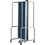National Public Seating Robo Series 5-Panel Folding Mobile Room Divider, 72"H x 118"W, Blue Fabric (RDG6-5PT04)~#|#~3A592793-A457-4FCC-A1713397C5566011_sc7