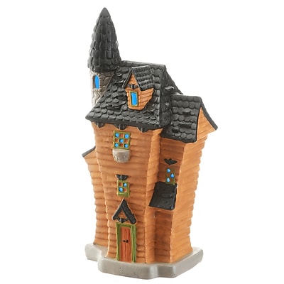 National Tree Company 12" Haunted House with Tower and LED Light - Thumbnail 2