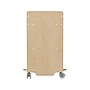 Flash Furniture Bright Beginnings Mobile 5-Section Storage Cart, 24.5"H x 31"W x 16"D, Natural Birch Plywood (MK-KE24145-GG)~#|#~3A5FD41A-473F-4A47-AF8B05C5781FF1BC_sc7